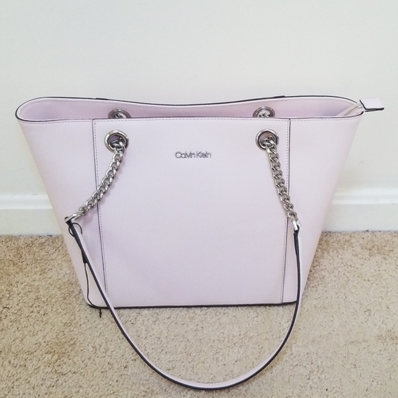 Calvin Klein Handbags - New! Calvin Klein Light Pink Zippered Tote